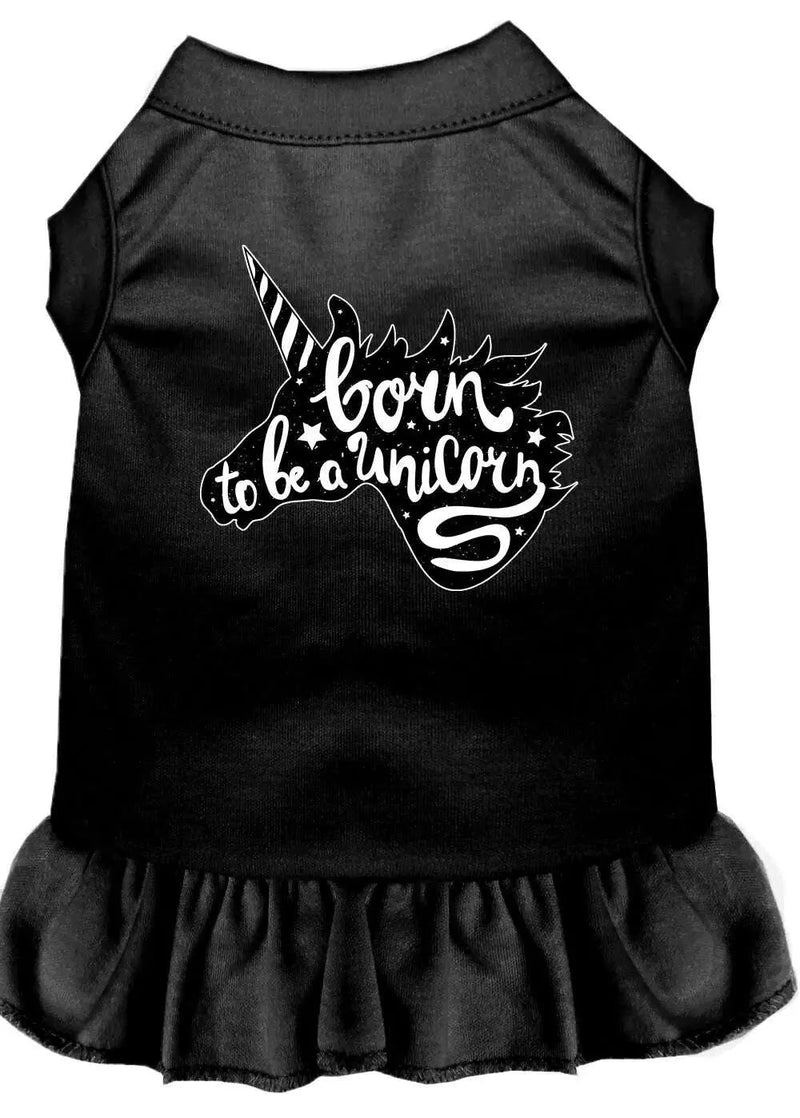 Born-To-Be-A-Unicorn-Screen-Print-Dog-Dress-Black-Xs-GreatEagleInc-333781032