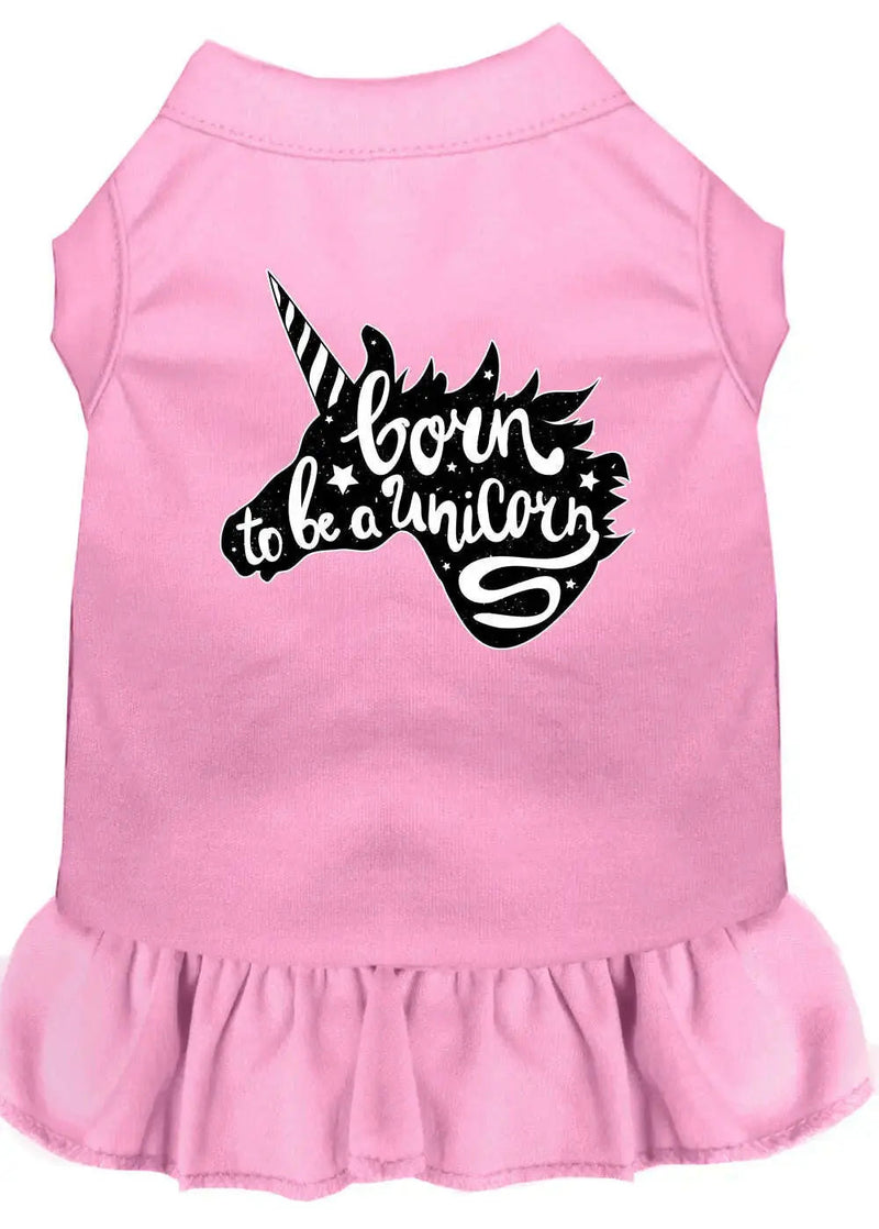 Born-To-Be-A-Unicorn-Screen-Print-Dog-Dress-Light-Pink-Xxl-GreatEagleInc-333781752