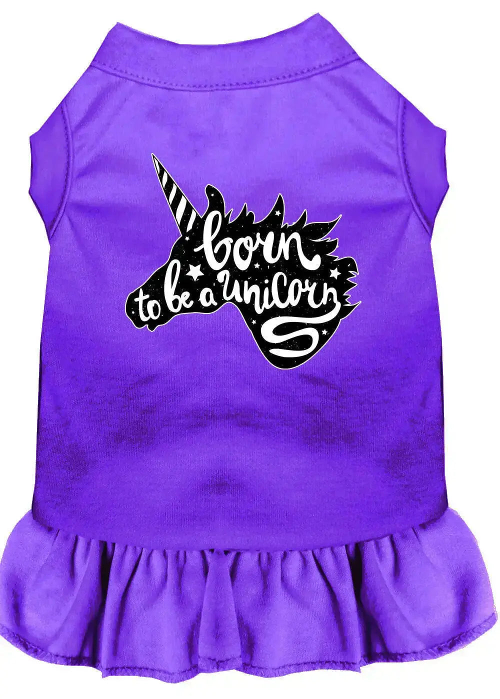 Born-To-Be-A-Unicorn-Screen-Print-Dog-Dress-Purple-Xs-GreatEagleInc-333781984