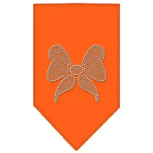 Bow-Rhinestone-Bandana-Orange-Small-GreatEagleInc-319066982