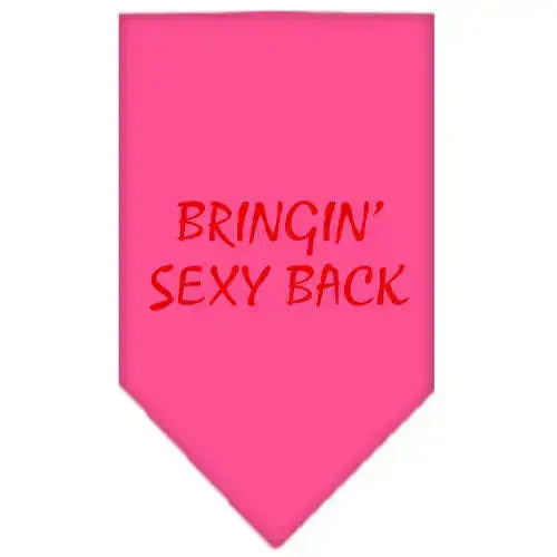 Bringin-Sexy-Back-Screen-Print-Bandana-Bright-Pink-Large-GreatEagleInc-318581933