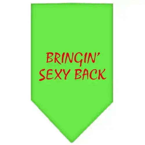 Bringin-Sexy-Back-Screen-Print-Bandana-Lime-Green-Small-GreatEagleInc-333820943