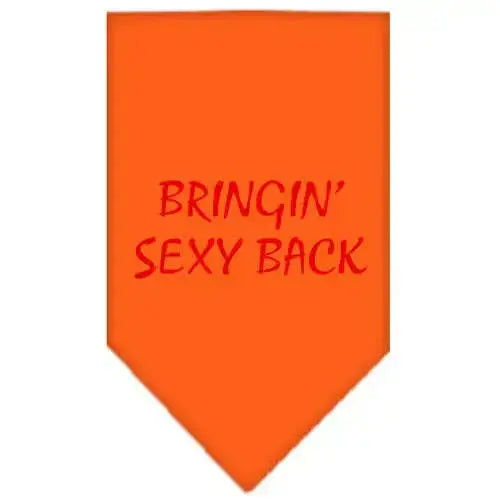 Bringin-Sexy-Back-Screen-Print-Bandana-Orange-Small-GreatEagleInc-318582089