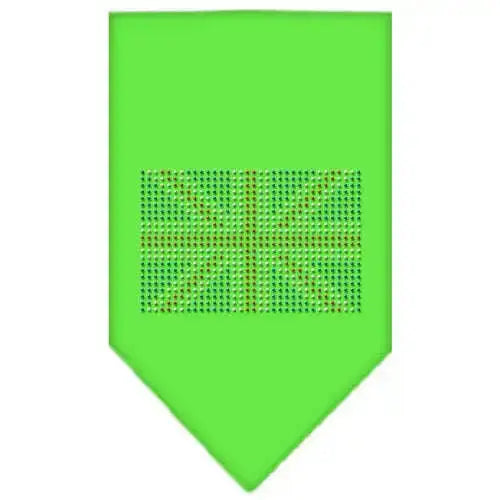 British-Flag-Rhinestone-Bandana-Lime-Green-Large-GreatEagleInc-319065811