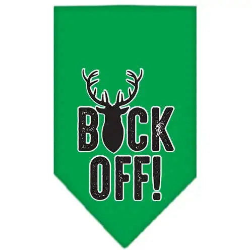 Buck-Off-Screen-Print-Bandana-Emerald-Green-Large-GreatEagleInc-334289074