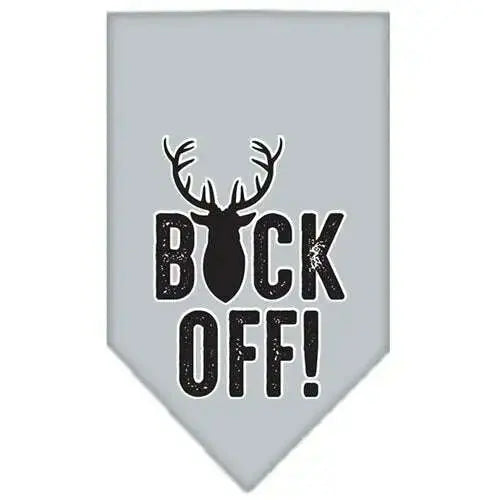 Buck-Off-Screen-Print-Bandana-Grey-Small-GreatEagleInc-334290182