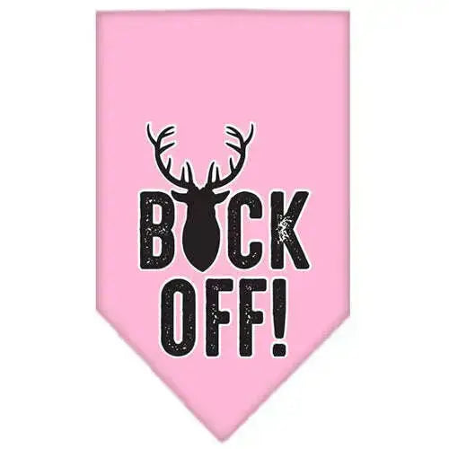 Buck-Off-Screen-Print-Bandana-Light-Pink-Small-GreatEagleInc-334290291