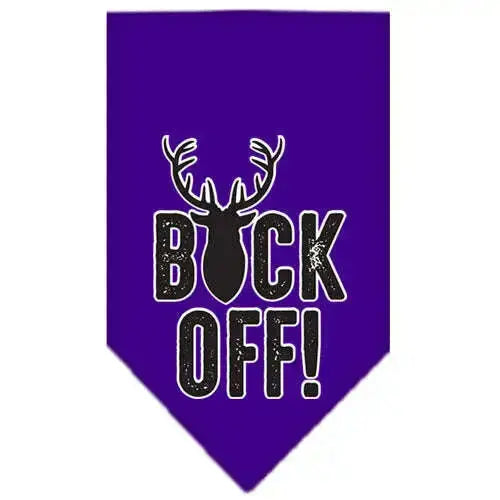 Buck-Off-Screen-Print-Bandana-Purple-Small-GreatEagleInc-334290542