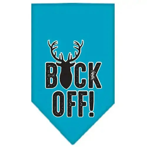 Buck-Off-Screen-Print-Bandana-Turquoise-Small-GreatEagleInc-334290788