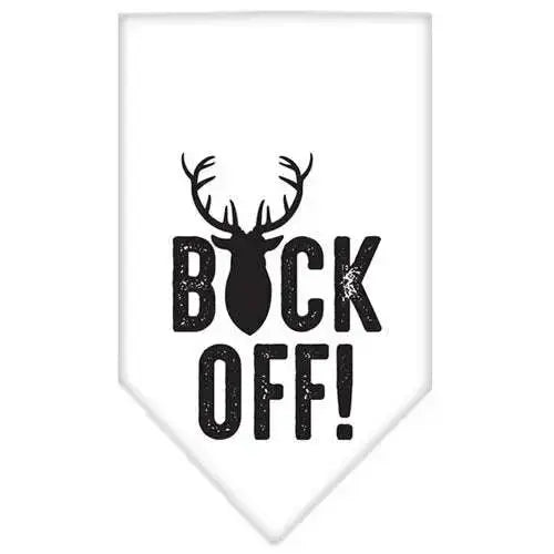 Buck-Off-Screen-Print-Bandana-White-Small-GreatEagleInc-334290880