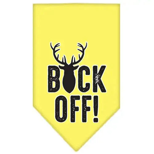 Buck-Off-Screen-Print-Bandana-Yellow-Small-GreatEagleInc-334290912