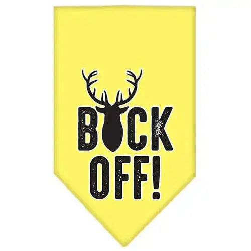 Buck-Off-Screen-Print-Bandana-Yellow-Small-GreatEagleInc-334290912