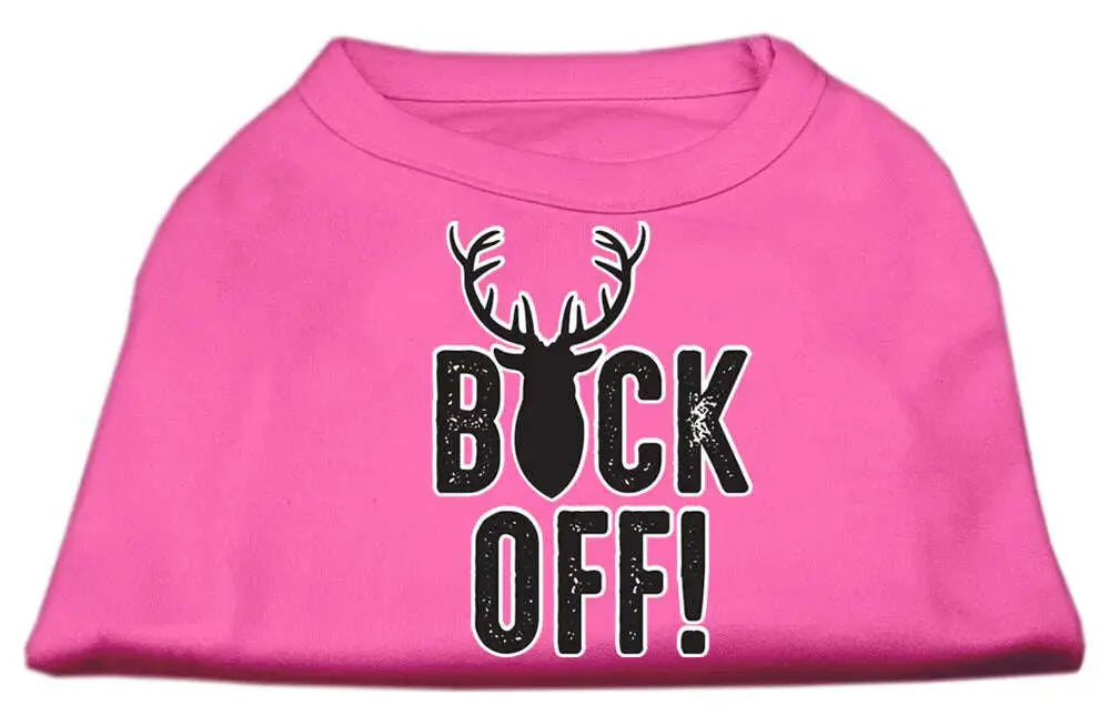 Buck-Off-Screen-Print-Dog-Shirt-Bright-Pink-Xl-GreatEagleInc-334308137