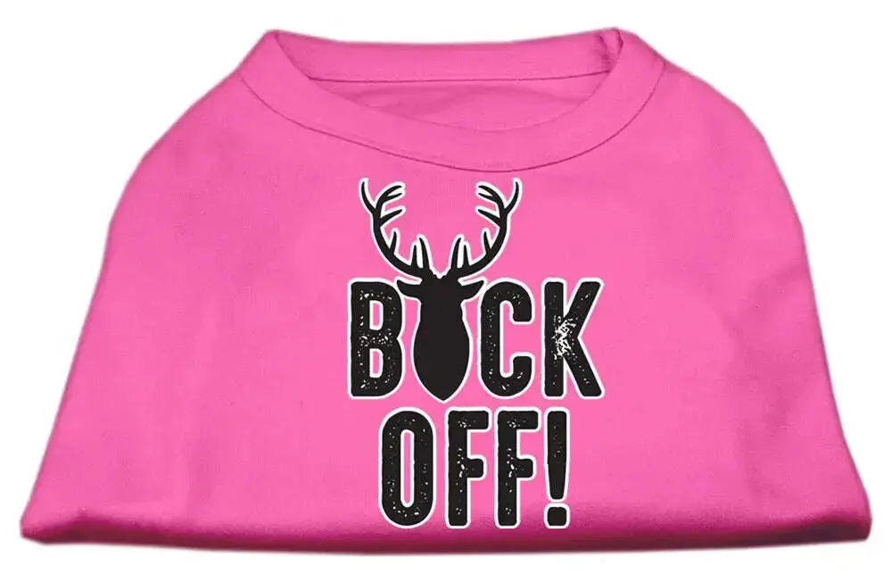 Buck-Off-Screen-Print-Dog-Shirt-Bright-Pink-Xs-GreatEagleInc-334309546