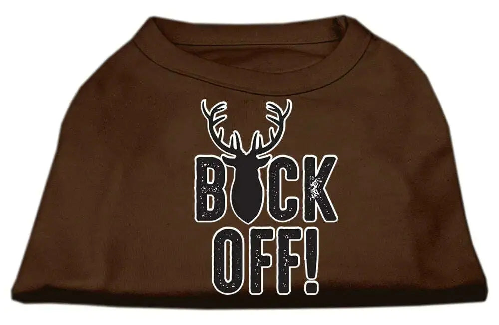 Buck-Off-Screen-Print-Dog-Shirt-Brown-Xxxl-GreatEagleInc-334311217