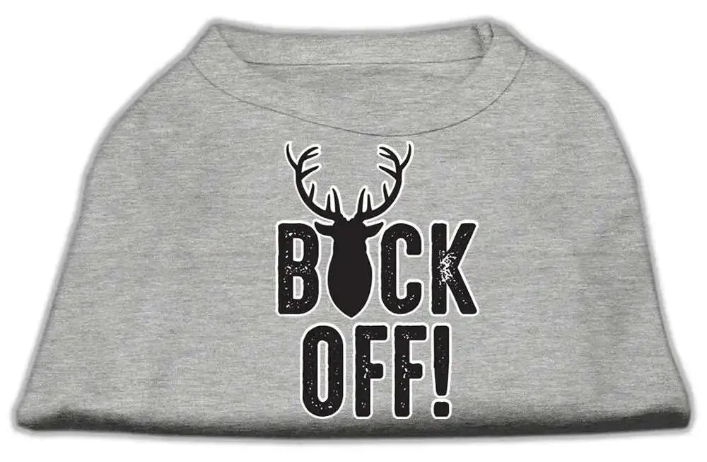 Buck-Off-Screen-Print-Dog-Shirt-Grey-Lg-GreatEagleInc-334305174