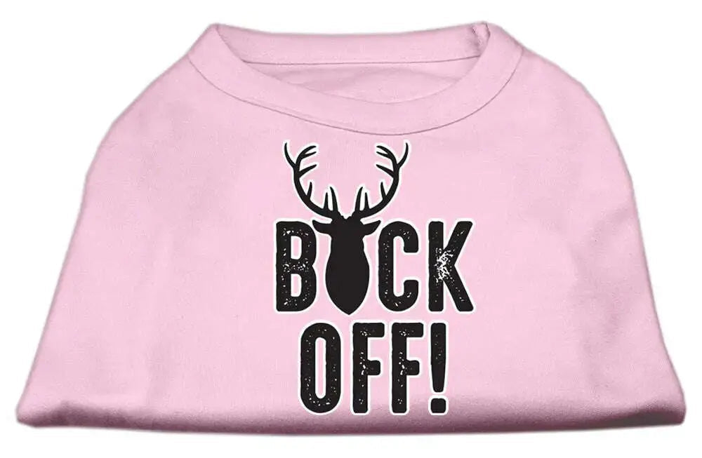 Buck-Off-Screen-Print-Dog-Shirt-Light-Pink-Xl-GreatEagleInc-334308573