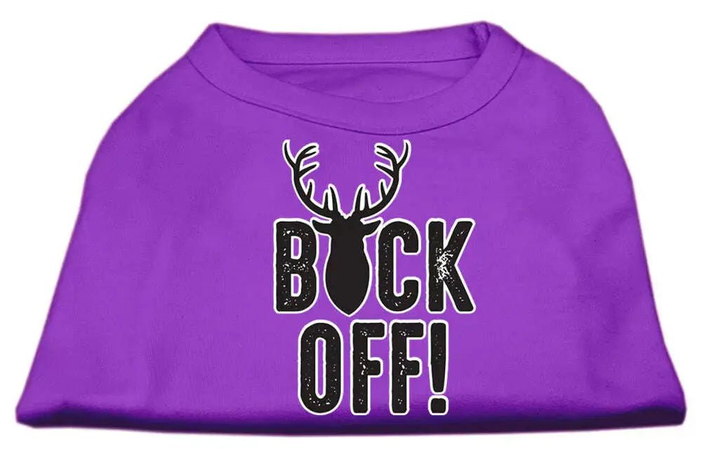 Buck-Off-Screen-Print-Dog-Shirt-Purple-Xl-GreatEagleInc-334308712