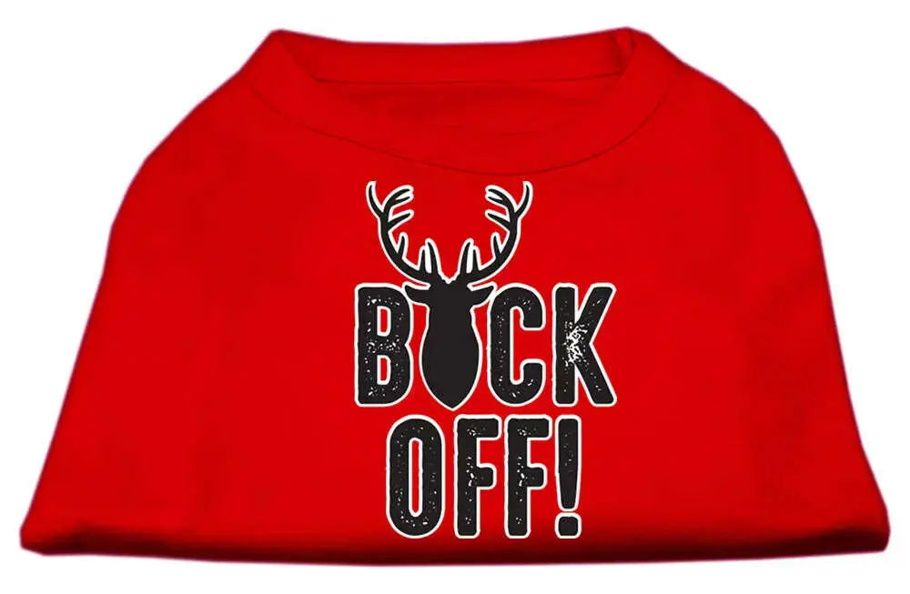 Buck-Off-Screen-Print-Dog-Shirt-Red-Lg-GreatEagleInc-334305443