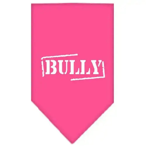 Bully-Screen-Print-Bandana-Bright-Pink-Large-GreatEagleInc-333820692