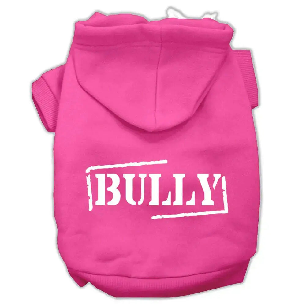 Bully-Screen-Printed-Pet-Hoodies-Bright-Pink-Size-Xxl-GreatEagleInc-333716195
