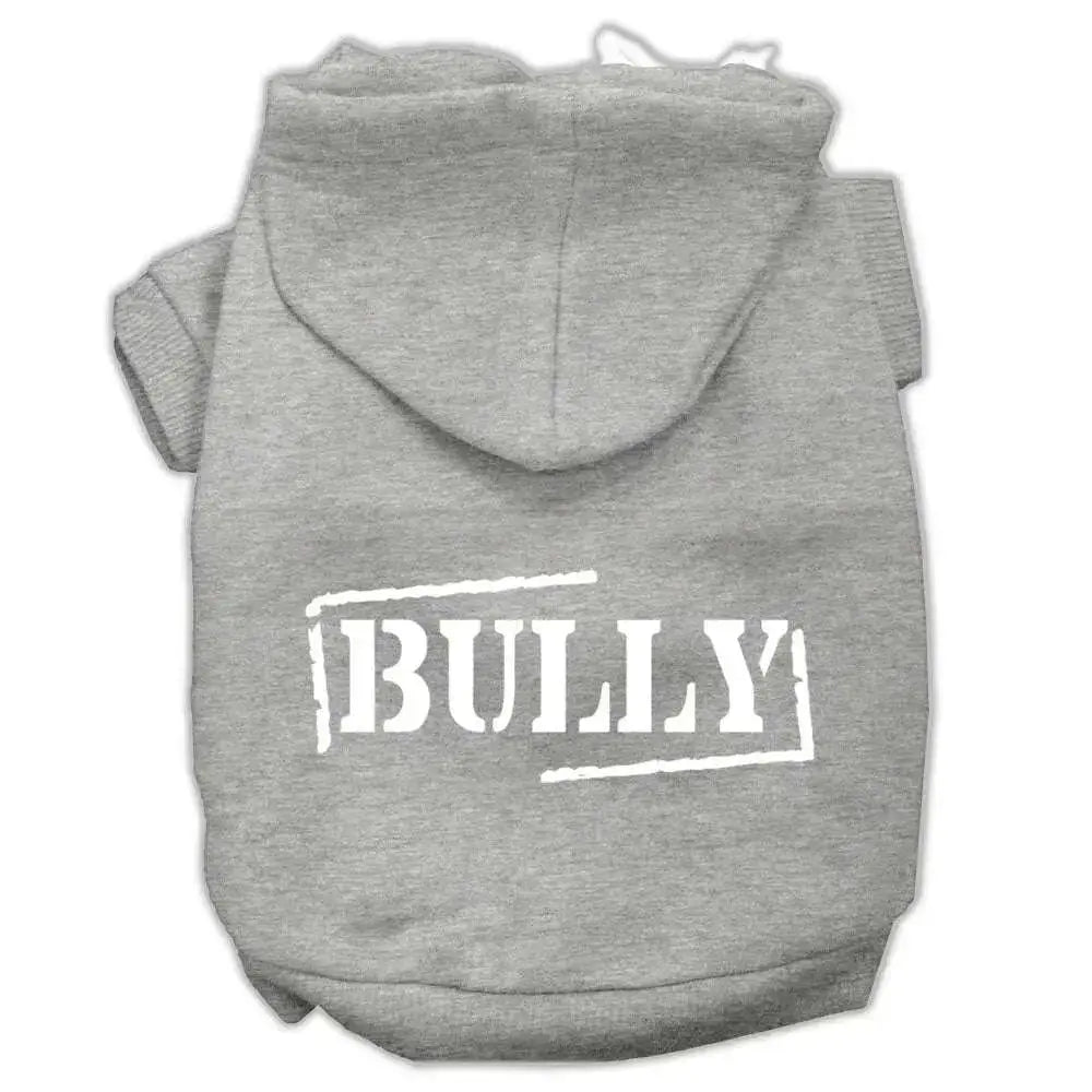 Bully-Screen-Printed-Pet-Hoodies-Grey-Size-Xl-GreatEagleInc-318756714