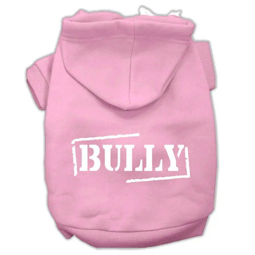 Bully-Screen-Printed-Pet-Hoodies-Light-Pink-Size-Xl-GreatEagleInc-333716473