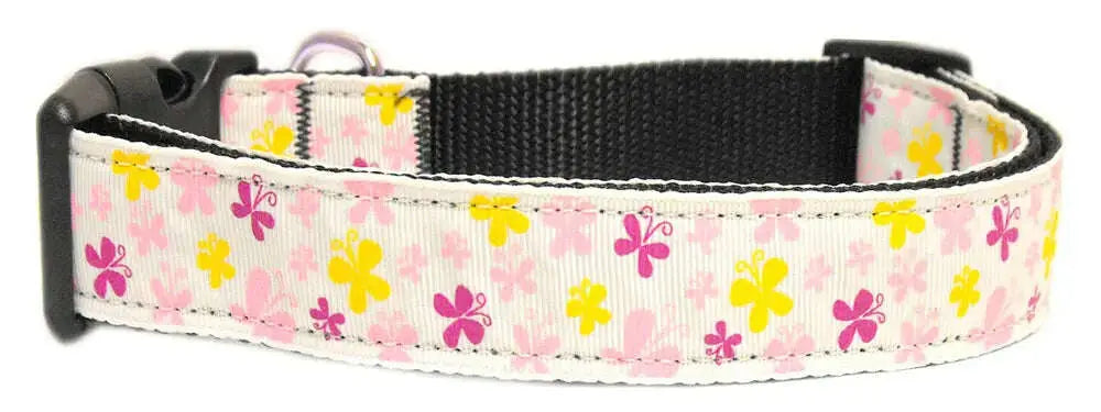 Butterfly-Nylon-Ribbon-Collar-White-Large-GreatEagleInc-333777336