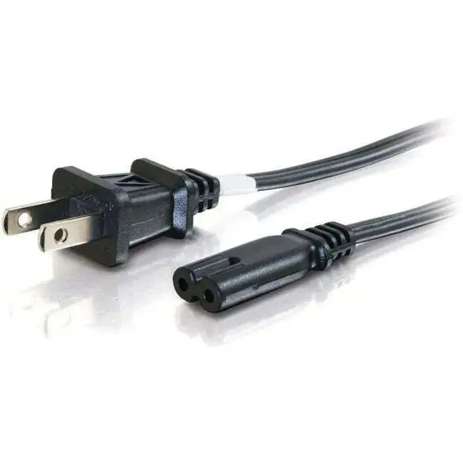 C2G-6ft-18-AWG-2-Slot-Non-Polarized-Power-Cord-_NEMA-1-15P-to-IEC320C7_-C2G-334415597