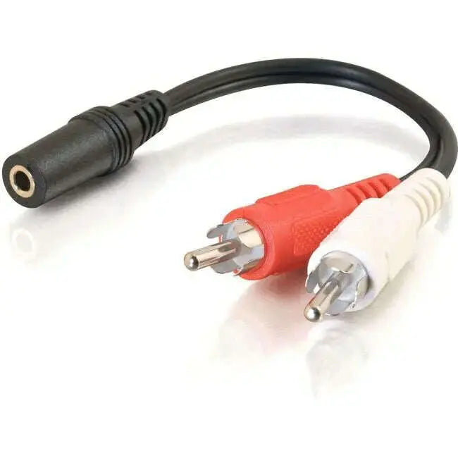 C2G-6in-Value-Series-One-3.5mm-Stereo-Female-To-Two-RCA-Stereo-Male-Y-Cable-C2G-334422038