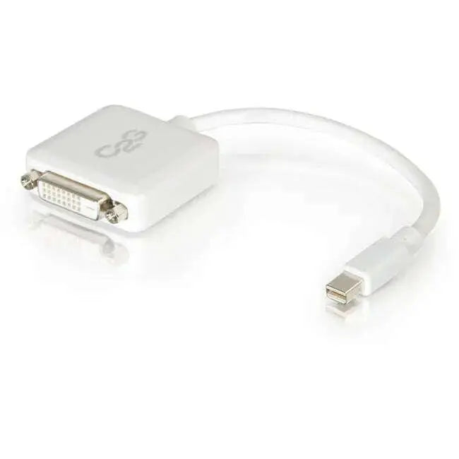 C2G-8in-Mini-DisplayPort-to-DVI-Adapter-Single-Link-DVI-D-Thunderbolt-to-DVI-Converter-M-F-White-C2G-334875825