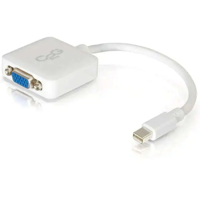 C2G-8in-Mini-DisplayPort-to-VGA-Adapter-Thunderbolt-to-VGA-Converter-M-F-White-C2G-334478190