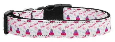 Cakes-And-Wishes-Nylon-Dog-Collar-Medium-Narrow-GreatEagleInc-318489016