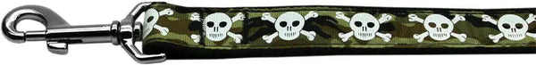 Camo-Skulls-Nylon-Dog-Leash-3-8-Inch-Wide-6ft-Long-GreatEagleInc-320031721