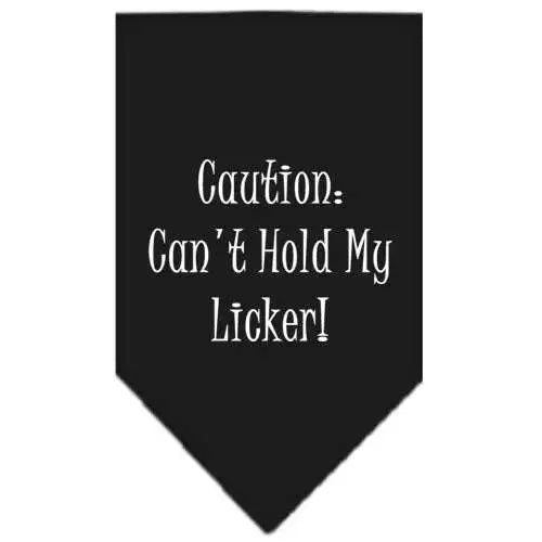 Can_t-Hold-My-Licker-Screen-Print-Bandana-Black-Small-GreatEagleInc-333819611