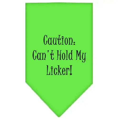 Can_t-Hold-My-Licker-Screen-Print-Bandana-Lime-Green-Large-GreatEagleInc-333819925