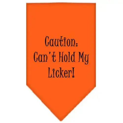 Can_t-Hold-My-Licker-Screen-Print-Bandana-Orange-Small-GreatEagleInc-333836561