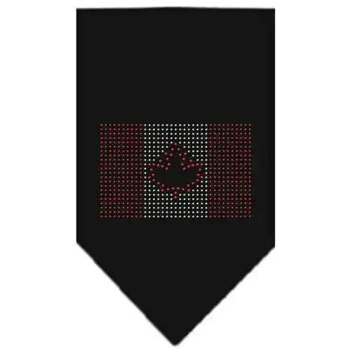 Canadian-Flag-Rhinestone-Bandana-Black-Large-GreatEagleInc-319064886