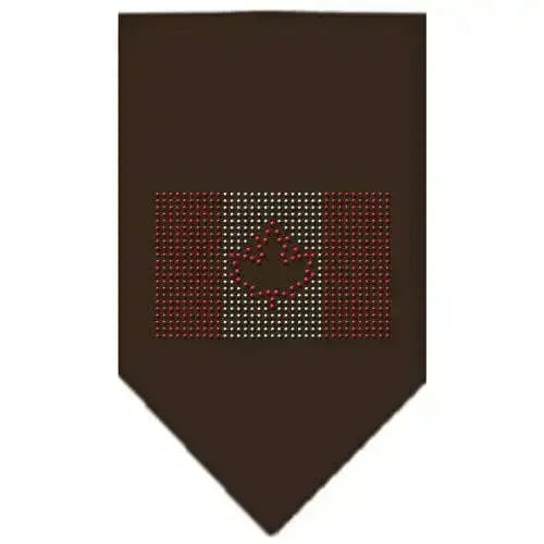 Canadian-Flag-Rhinestone-Bandana-Cocoa-Small-GreatEagleInc-319063527