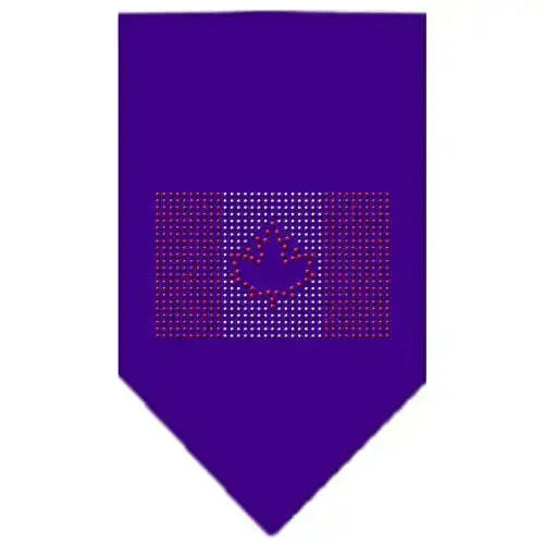 Canadian-Flag-Rhinestone-Bandana-Purple-Large-GreatEagleInc-319064168