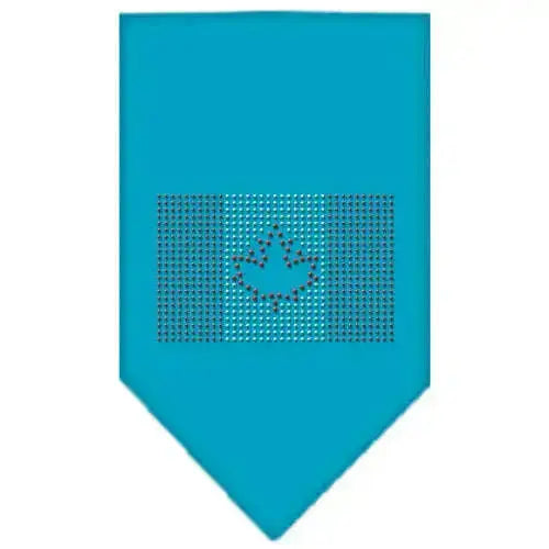 Canadian-Flag-Rhinestone-Bandana-Turquoise-Large-GreatEagleInc-319064067