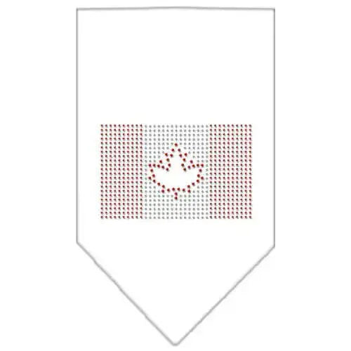 Canadian-Flag-Rhinestone-Bandana-White-Large-GreatEagleInc-319063940