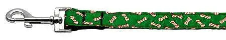 Candy-Cane-Bones-Nylon-Dog-Leash-5-8-Inch-Wide-6ft-Long-GreatEagleInc-318600824