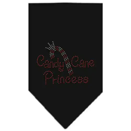 Candy-Cane-Princess-Rhinestone-Bandana-Black-Small-GreatEagleInc-319060633