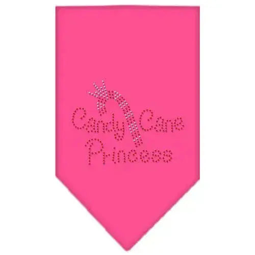 Candy-Cane-Princess-Rhinestone-Bandana-Bright-Pink-Small-GreatEagleInc-319060578