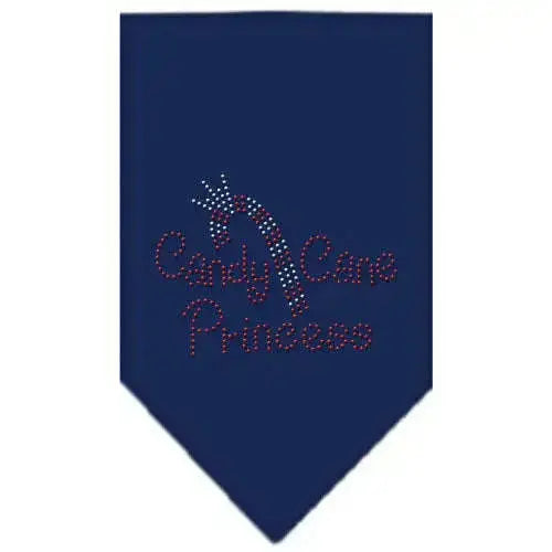 Candy-Cane-Princess-Rhinestone-Bandana-Navy-Blue-Small-GreatEagleInc-319060073