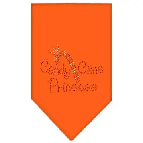 Candy-Cane-Princess-Rhinestone-Bandana-Orange-Small-GreatEagleInc-319059970