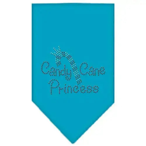 Candy-Cane-Princess-Rhinestone-Bandana-Turquoise-Large-GreatEagleInc-319060966