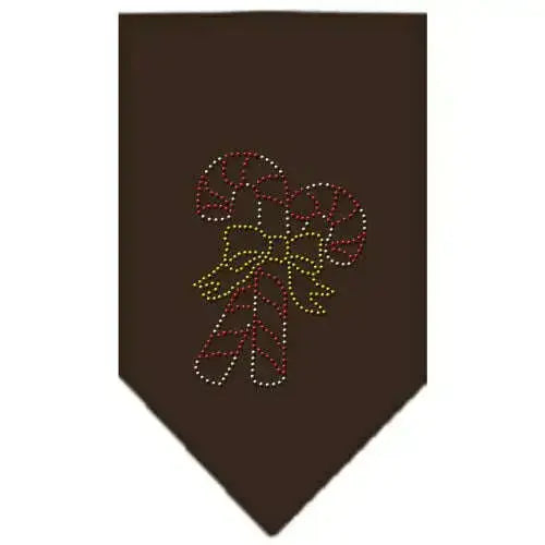 Candy-Canes-Rhinestone-Bandana-Cocoa-Large-GreatEagleInc-319059268