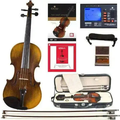Cecilio-CVN-600-Hand-Oil-Rub-Highly-Flamed-1-Piece-Back-Solidwood-Violin-with-D_Addario-Prelude-Strings_-Size-4-4-_Full-Size_-Cecilio-318417314